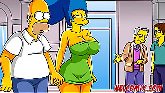 Cartoon Milf Met Grote Kont Wordt Ondeugend In Simptoons